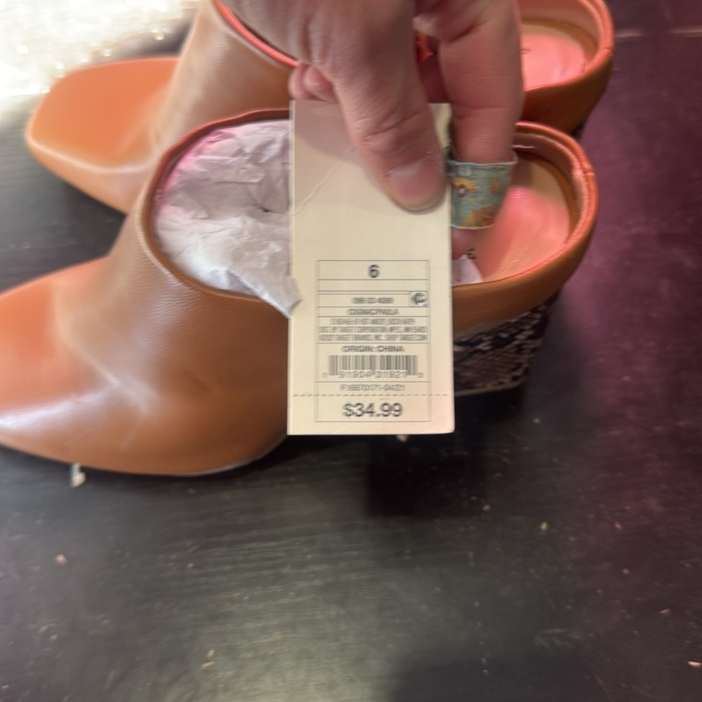 A New Day Women's Orange Mules - Picture 5 of 5